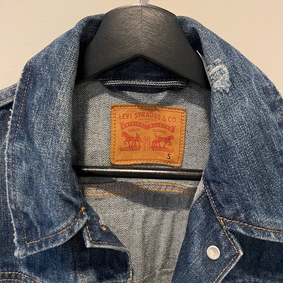 Levi’s Vintage Trucker Jacket (Distressed) CUSTOM by BRUNETTE the Label (Small) - Picture 5 of 6